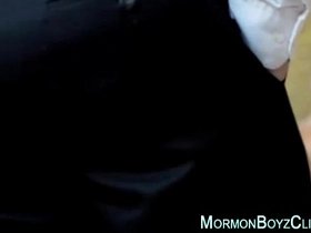 Older gay man gets a young straight to strip and jerk off