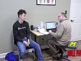 Cute Boy Having A Full Physical Exam