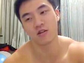 Hot Muscle Taiwan Rocky Showing Dick, Ass And Cum On Cam