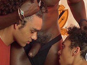 Devin Trez, Derek Cline And Marcus Labronx In Black Cock Orgasm