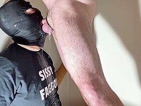 Straight Alpha Feeds His Personal Cocksucker More Cum And Piss (edited...)