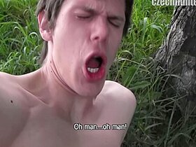 Amateur Man Sucks A Strangers Cock Outdoors