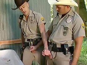Sweet Sheriff Is Handling Two Hard Boners